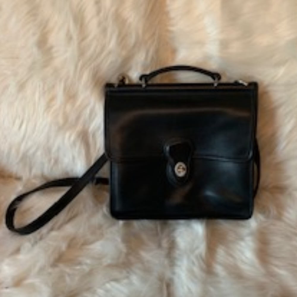 Coach Vintage Willis Black Leather Bag